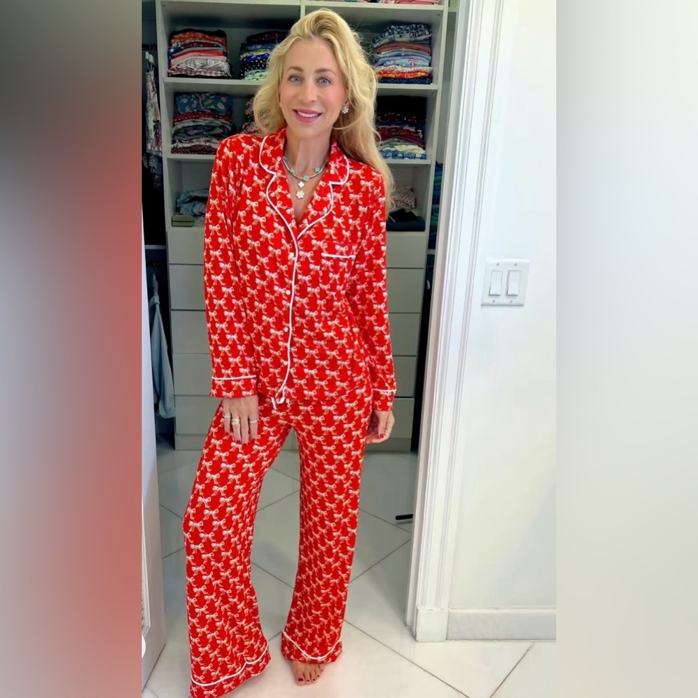 Red Bow Women's Pajama Set